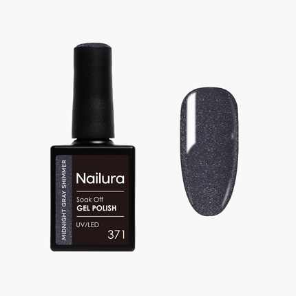 

Гель-лак 371 Midnight Gray Shimmer, 10 мл Nailura