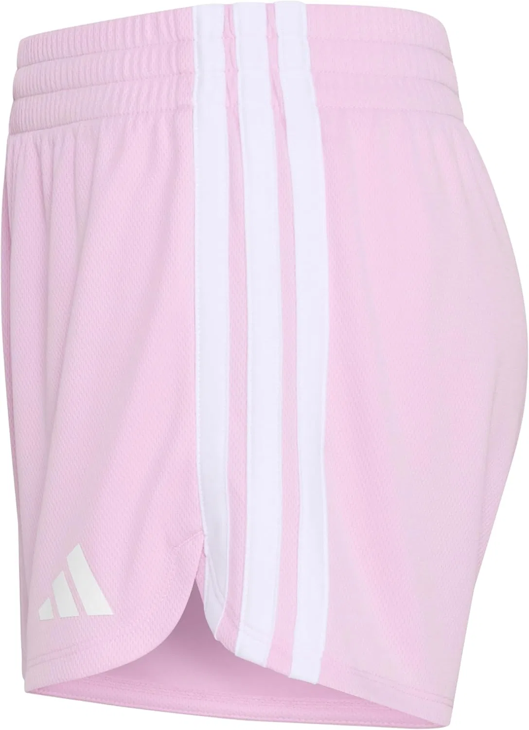 Шорты для девочек с 3 полосками adidas, цвет Bliss Lilac — фото 4
