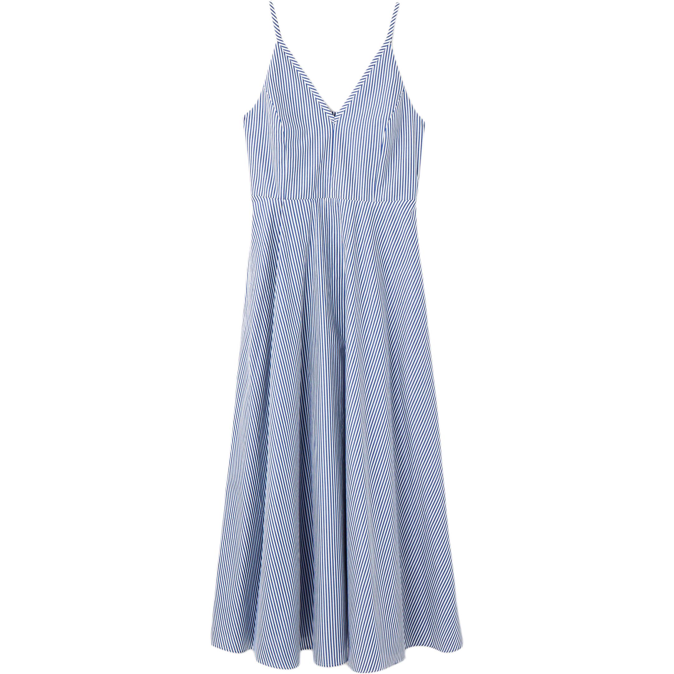 

COS Слиповое платье Women's Blue/Stripes