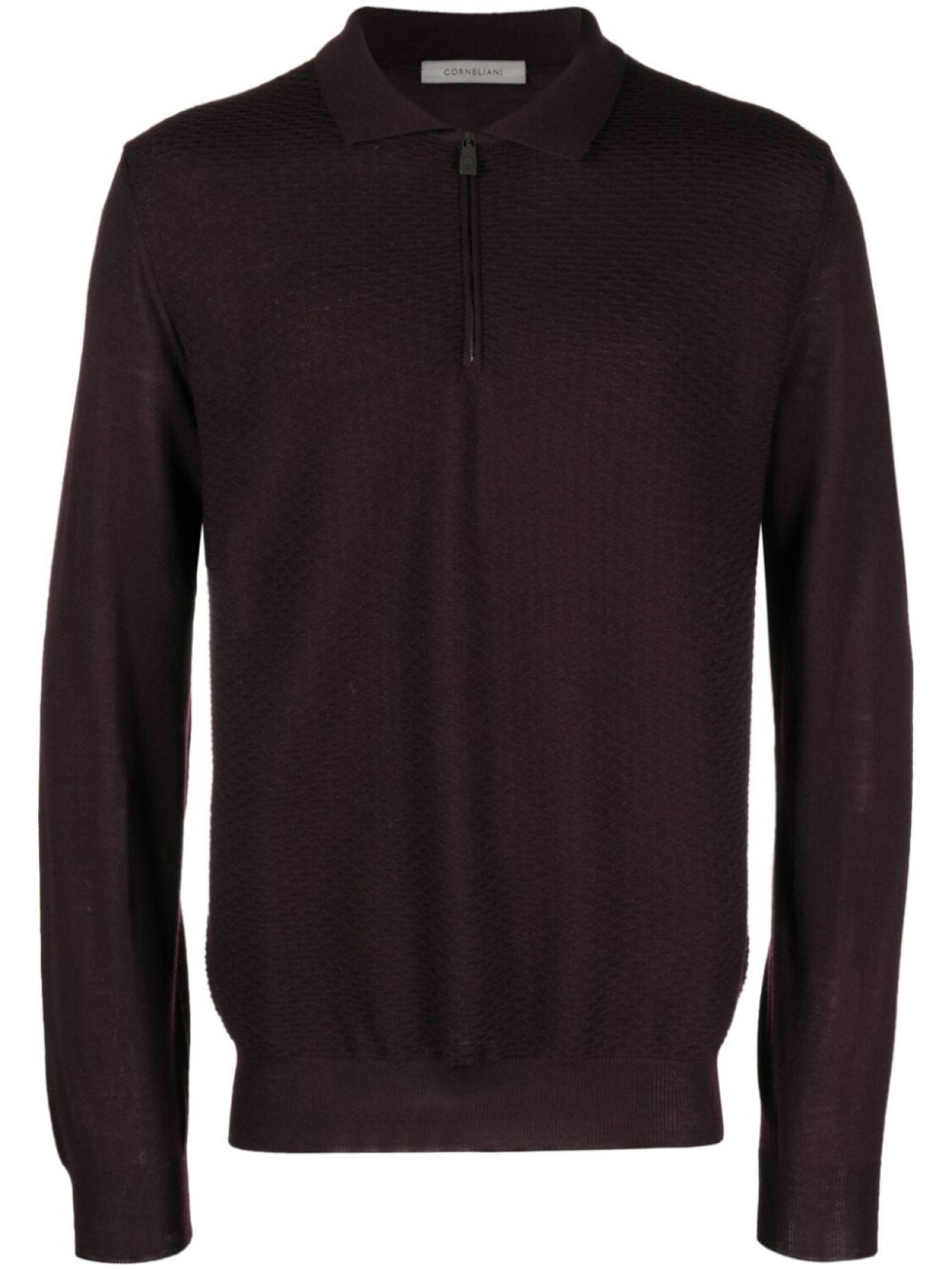 

Corneliani рубашка поло из вирджинской шерсти, красный