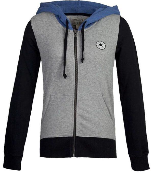 

Толстовка all star full zip hooded sweatshirt 'grey' Converse, серый