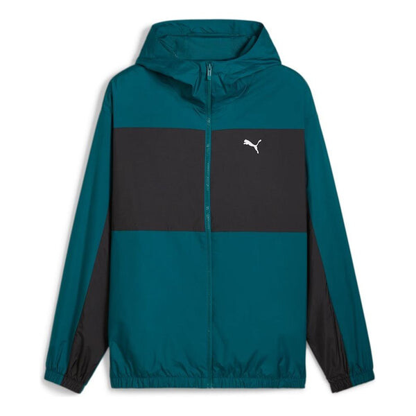 

Куртка mesh lined windbreaker jacket 'cold green' Puma, зеленый