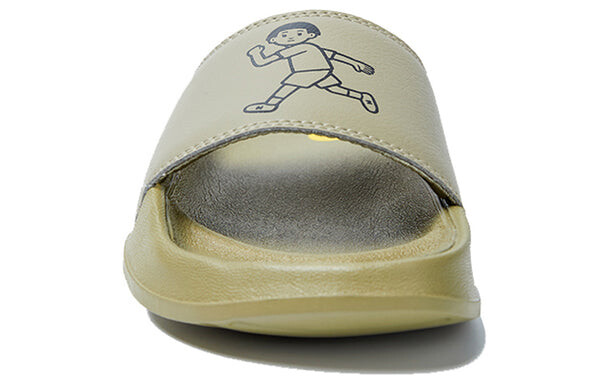 Тапочки x noritake green b wide slippers New Balance, зеленый — фото 3