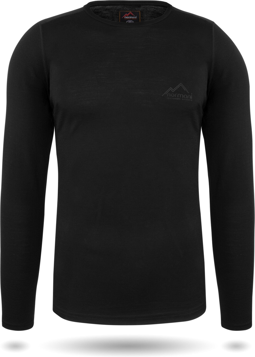 

Рубашка Normani Outdoor Sports Herren Merino Langarm Melbourne, черный