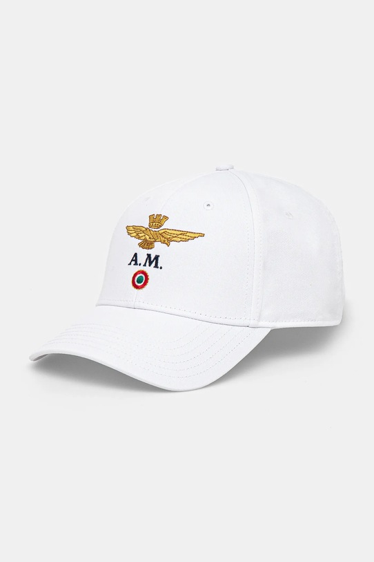 

Хлопковая кепка с козырьком Aeronautica Militare, белый