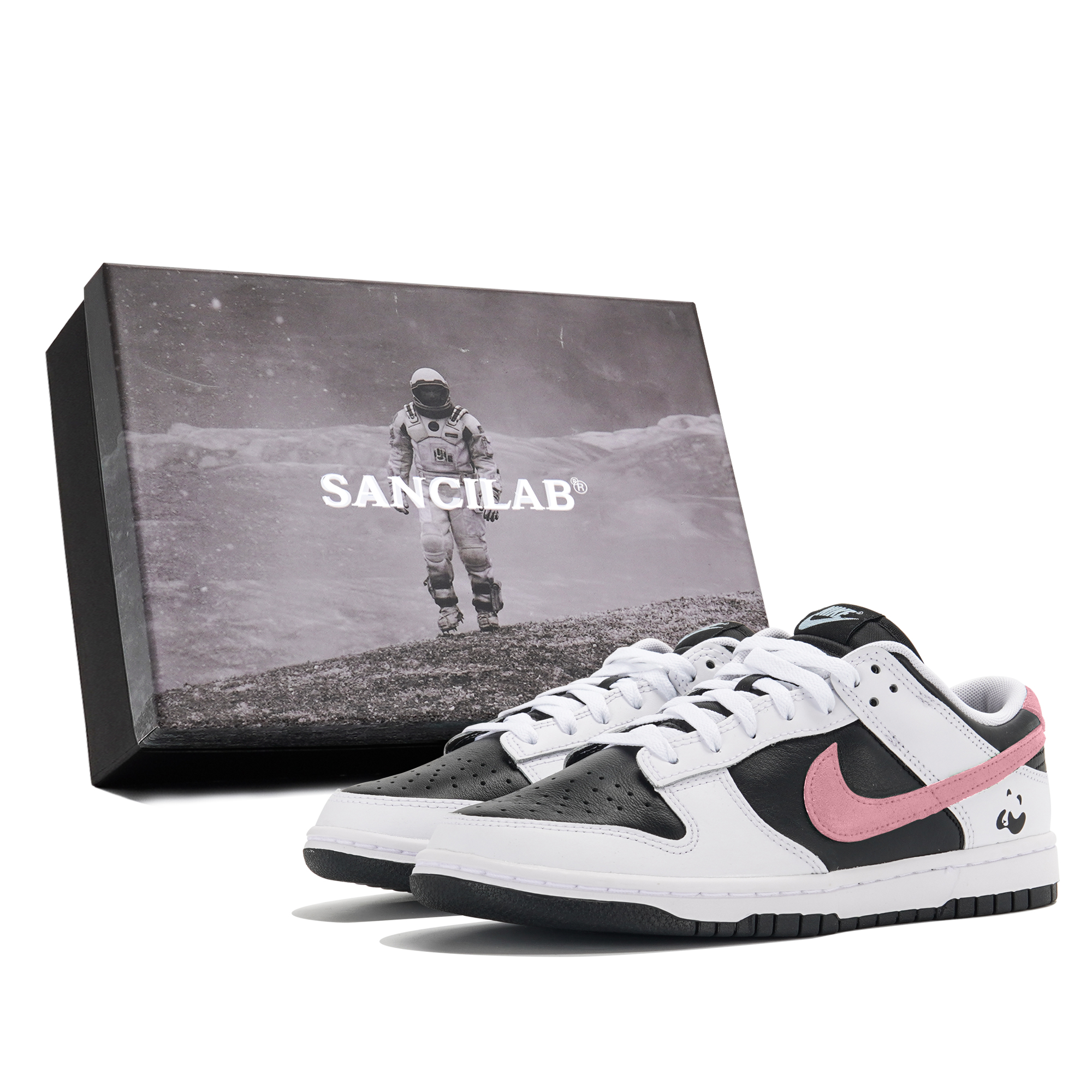 

Nike Кроссовки для скейтбординга Dunk Anti Slip, износостойкие, мужские, черные, розовые