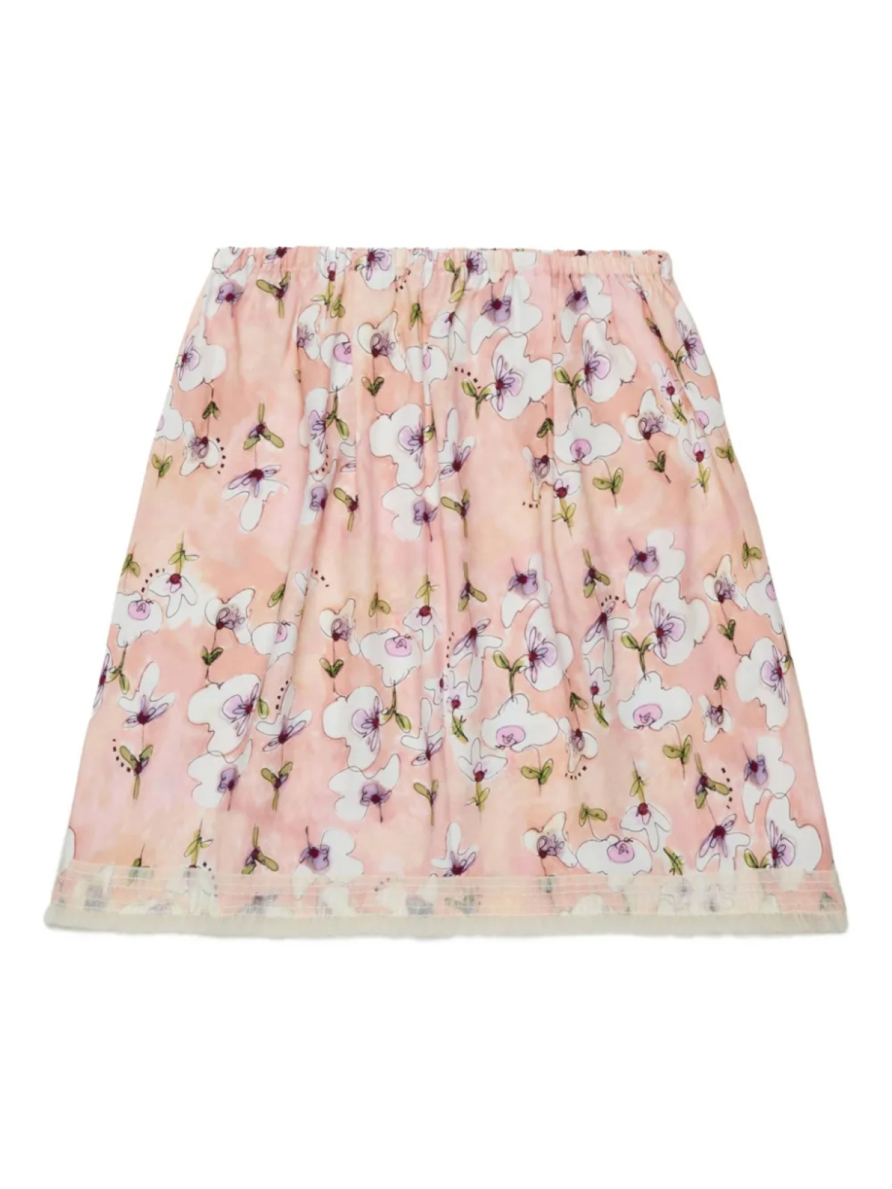 

Marni Kids юбка с цветочным принтом, розовый
