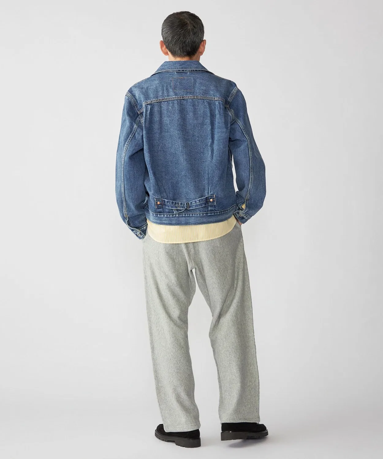 Куртка Type I Trucker Levi's джинсовая черная — фото 4