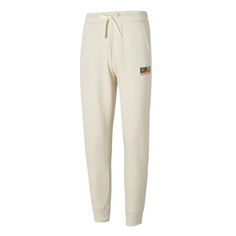 

Вязаные спортивные штаны мужские экрю PUMA