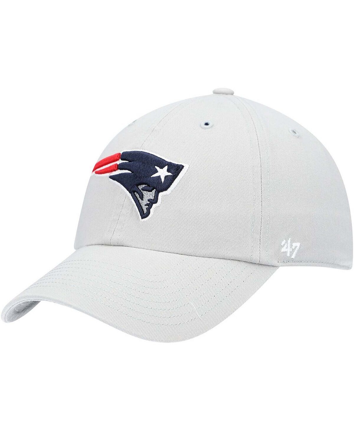 

Мужская серая регулируемая кепка New England Patriots Clean Up '47 Brand