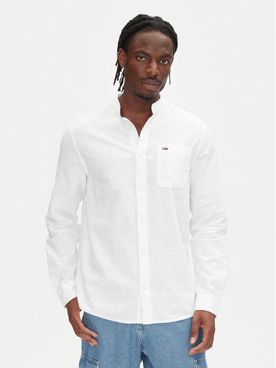 

Рубашка обычного кроя DM0DM20876 Tommy Jeans, экрю