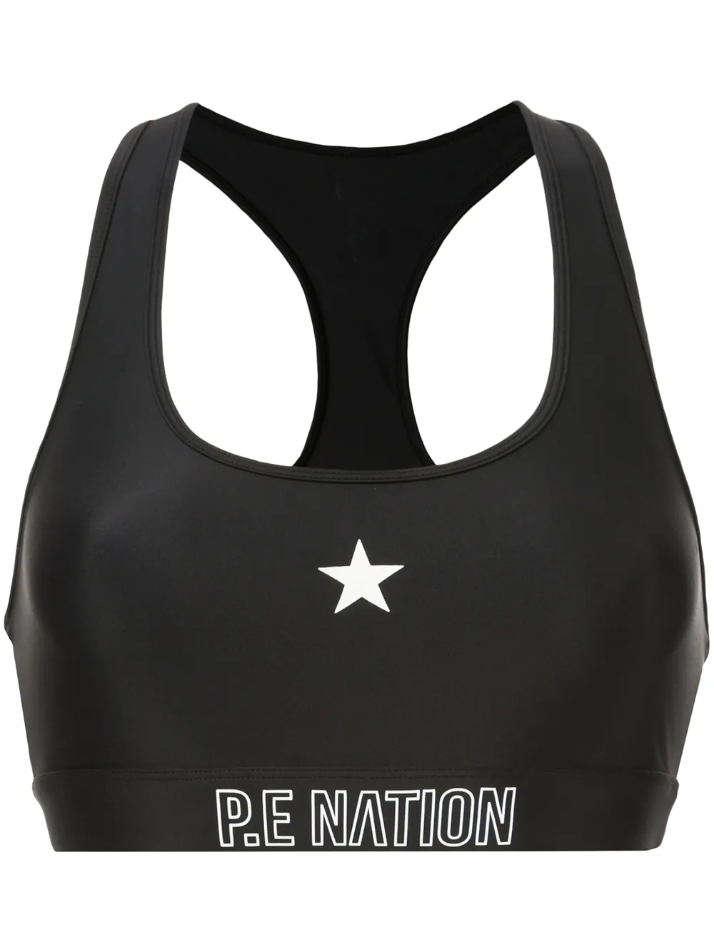 

Спортивный бюстгальтер Circuit Racer P.E Nation, черный