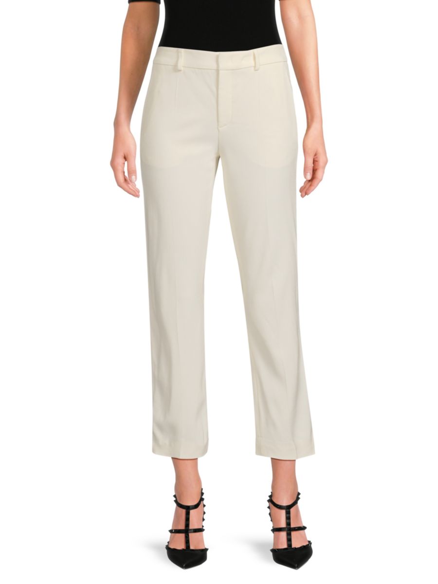 

Однотонные брюки по щиколотку REDValentino, кремовый