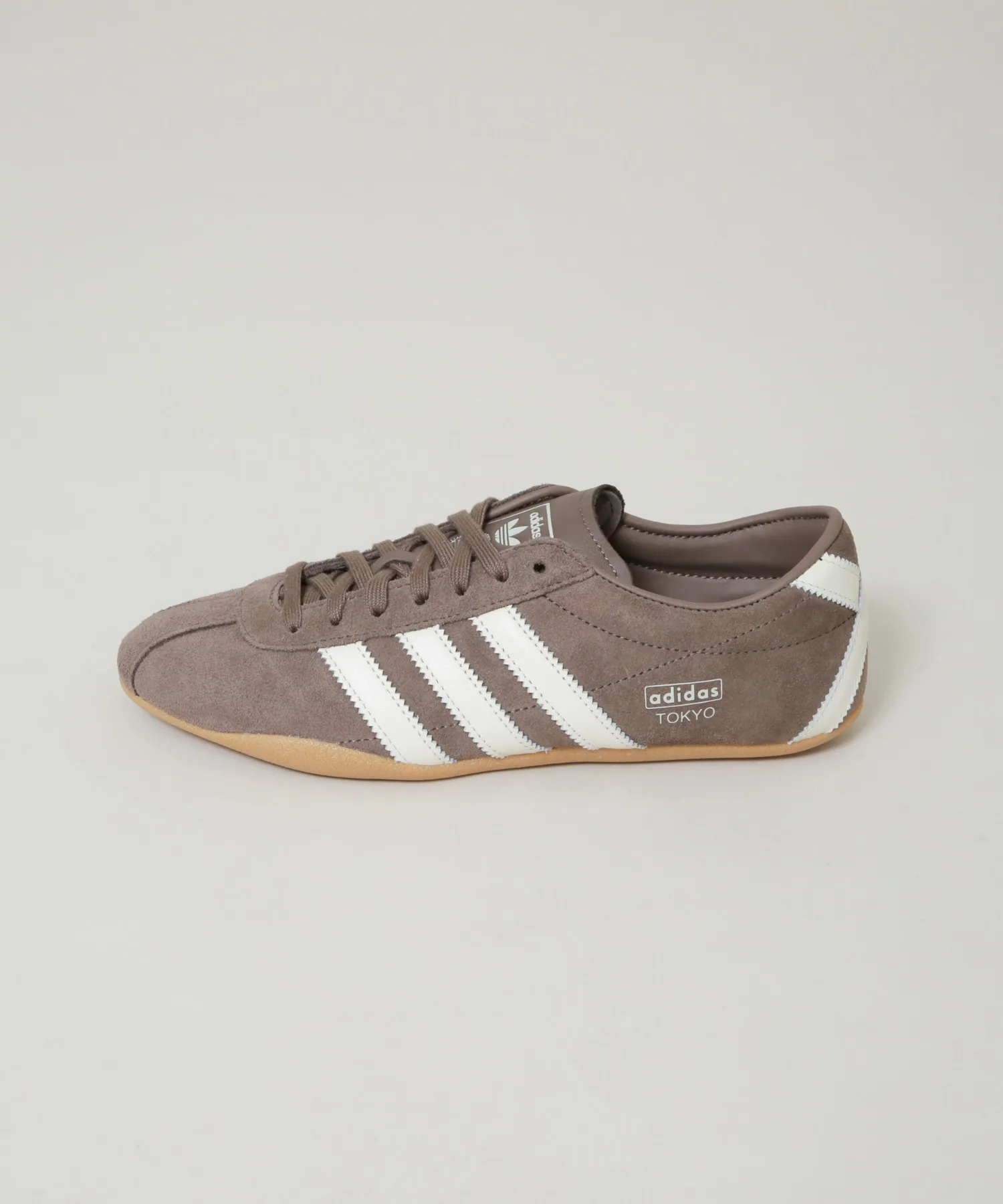 Унисекс кроссовки из натуральной кожи adidas TOKYO W коричневые — фото 2