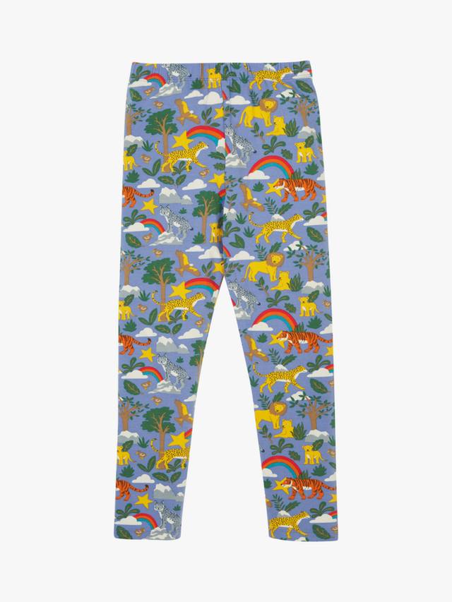 Детские легинсы Libby из хлопка с принтом Frugi, Grape Into The Wild — фото 2