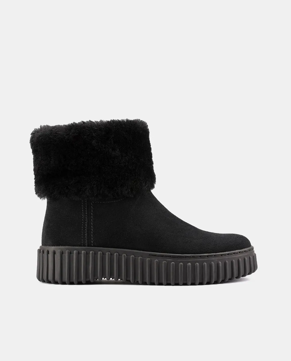 Женские мокасины Torhill Turn из замши с подошвой TR Clarks, черный