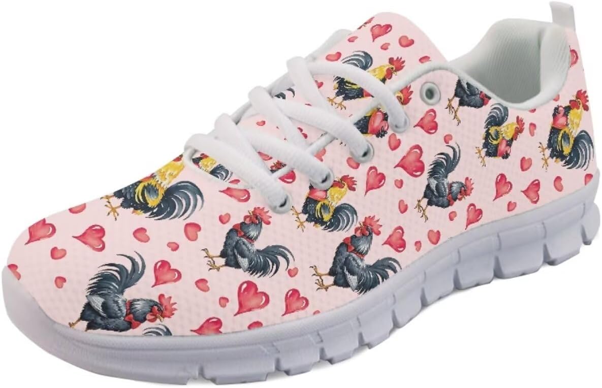 

Винтажные кроссовки с американским флагом для мужчин и женщин кроссовки 4 июля Легкие беговые, теннисные и спортивные кроссовки Getelinseng, Rooster Love