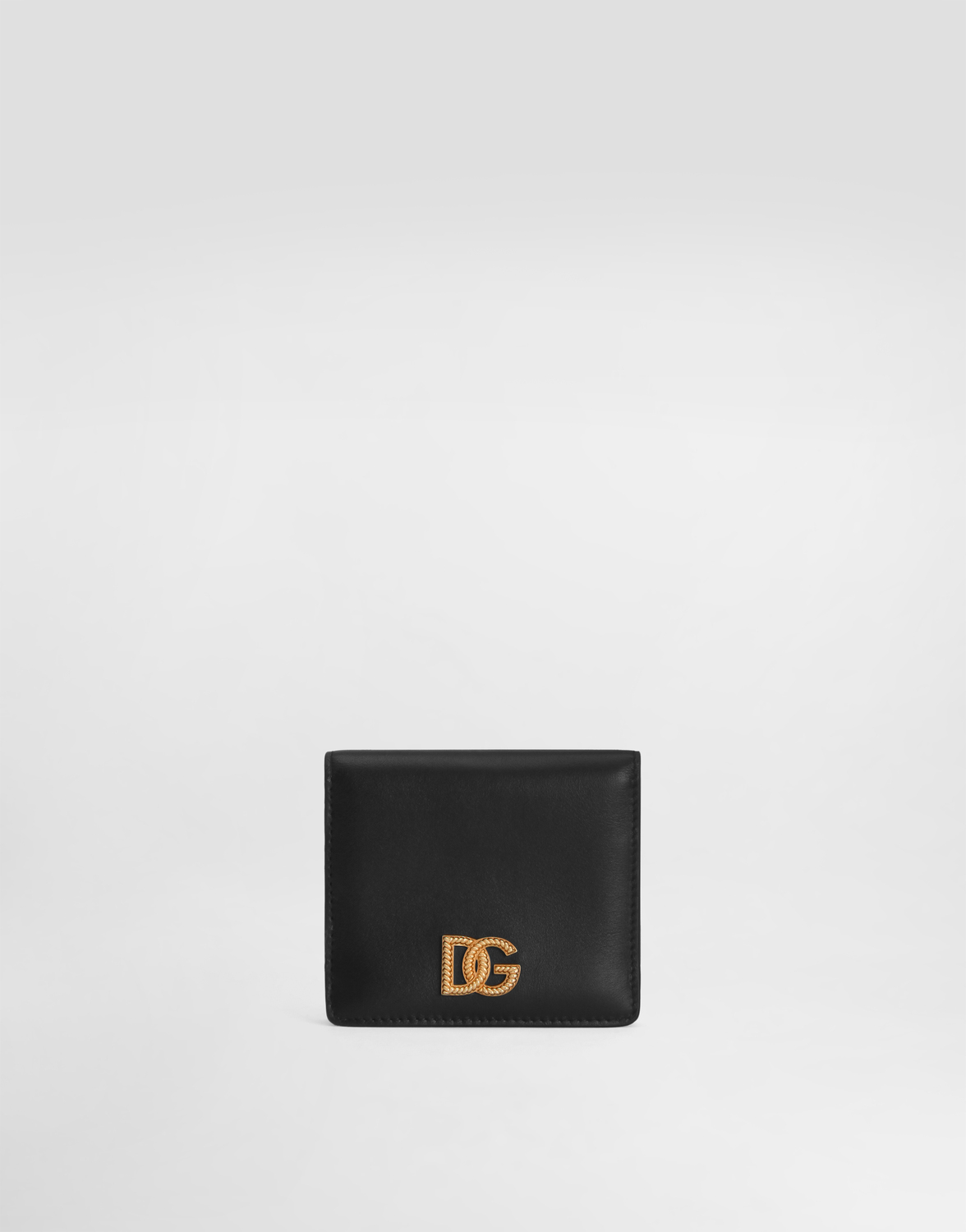 

Кошелек из телячьей кожи с логотипом dg Dolce & Gabbana, черный