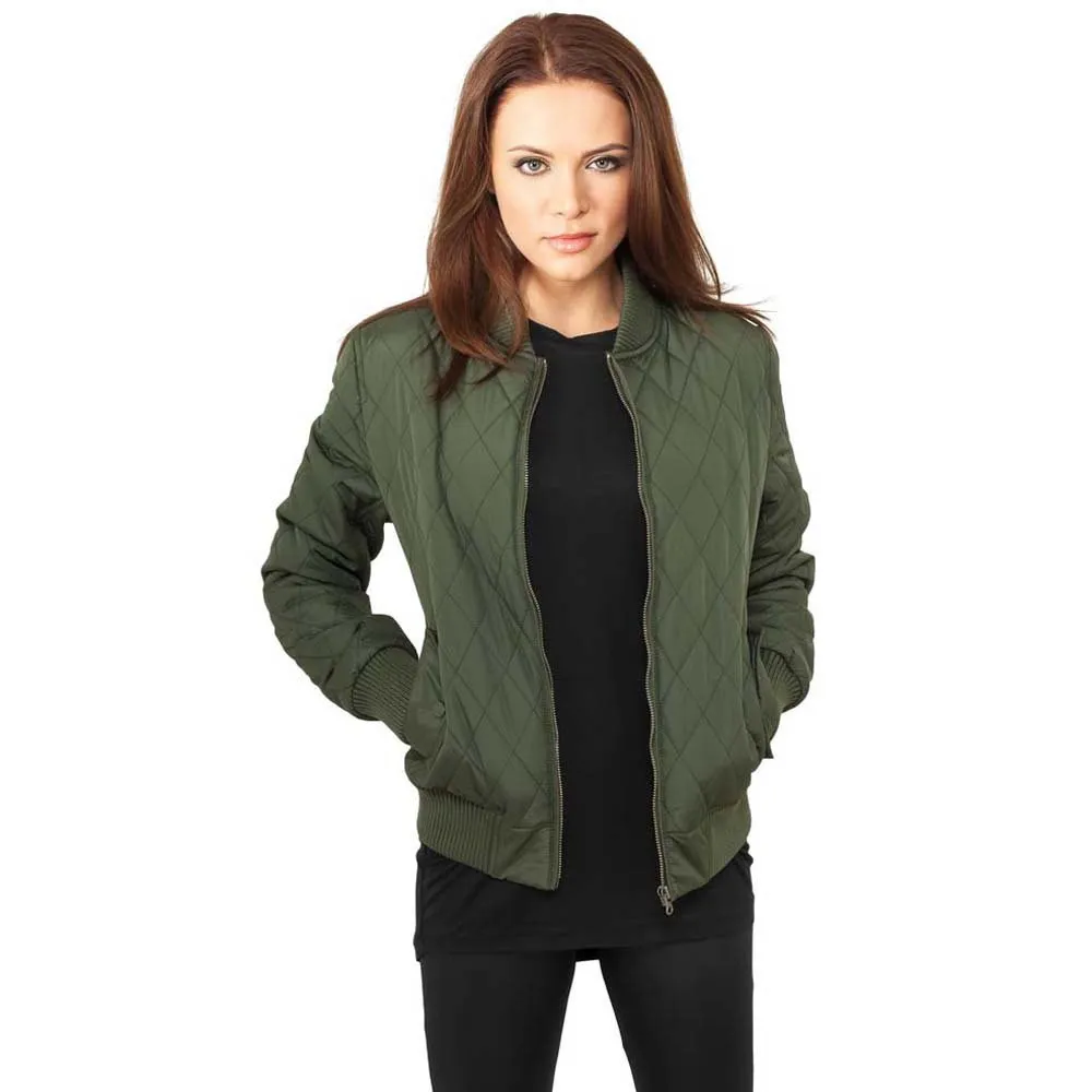 

Куртка Urban Classics Diamond Quilt Nylon, зеленый