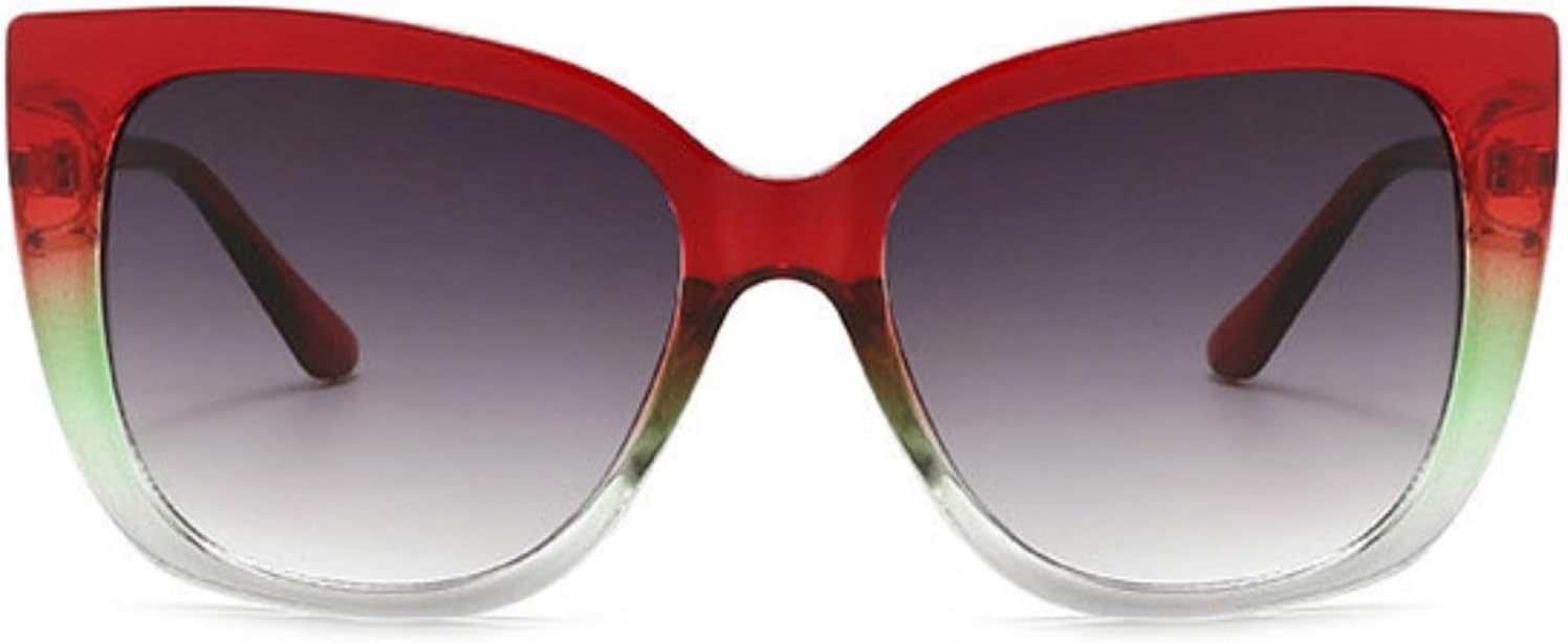 

Солнцезащитные очки Willochra Square для женщин, роскошные солнцезащитные очки с градиентным переходом цвета в крупной оправе, ретро-очки «кошачий глаз» с защитой от УФ-излучения UV400, C6