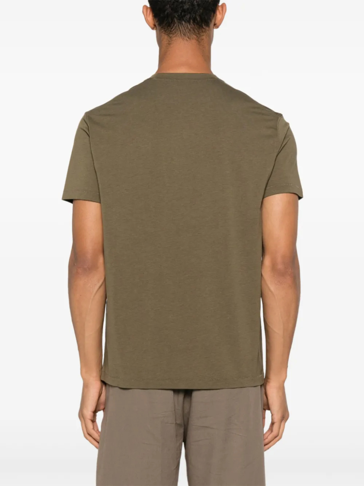 Футболка Tom Ford Lyocell Cotton Crew Neck, зеленый — фото 3