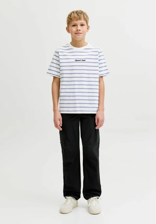 Футболка, футболка для подростков, футболка с принтом Jack & Jones Junior, Cloud Dancer