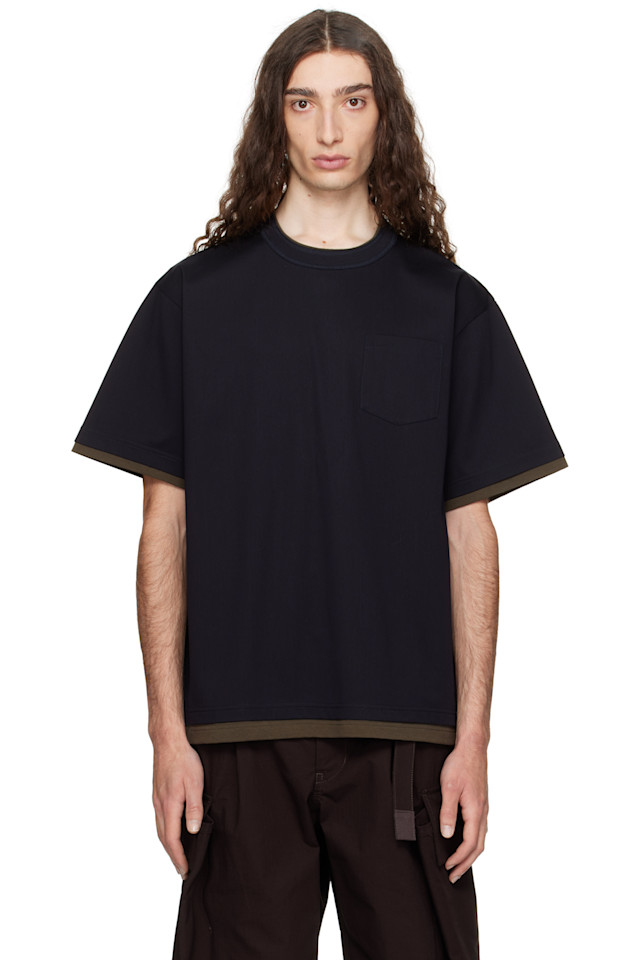 

Хлопковая футболка из джерси Sacai, мультиколор