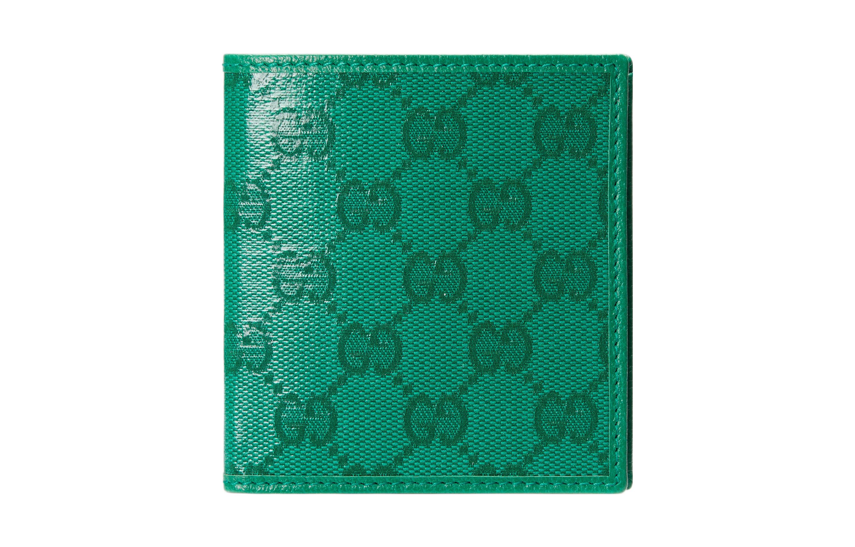 

GUCCI Холщовая сумка с кожаной отделкой мужская зеленая
