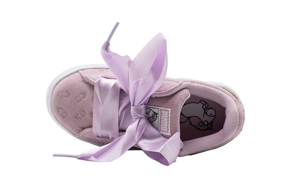Кроссовки basket leisure shoes pink/green Puma, розовый — фото 3