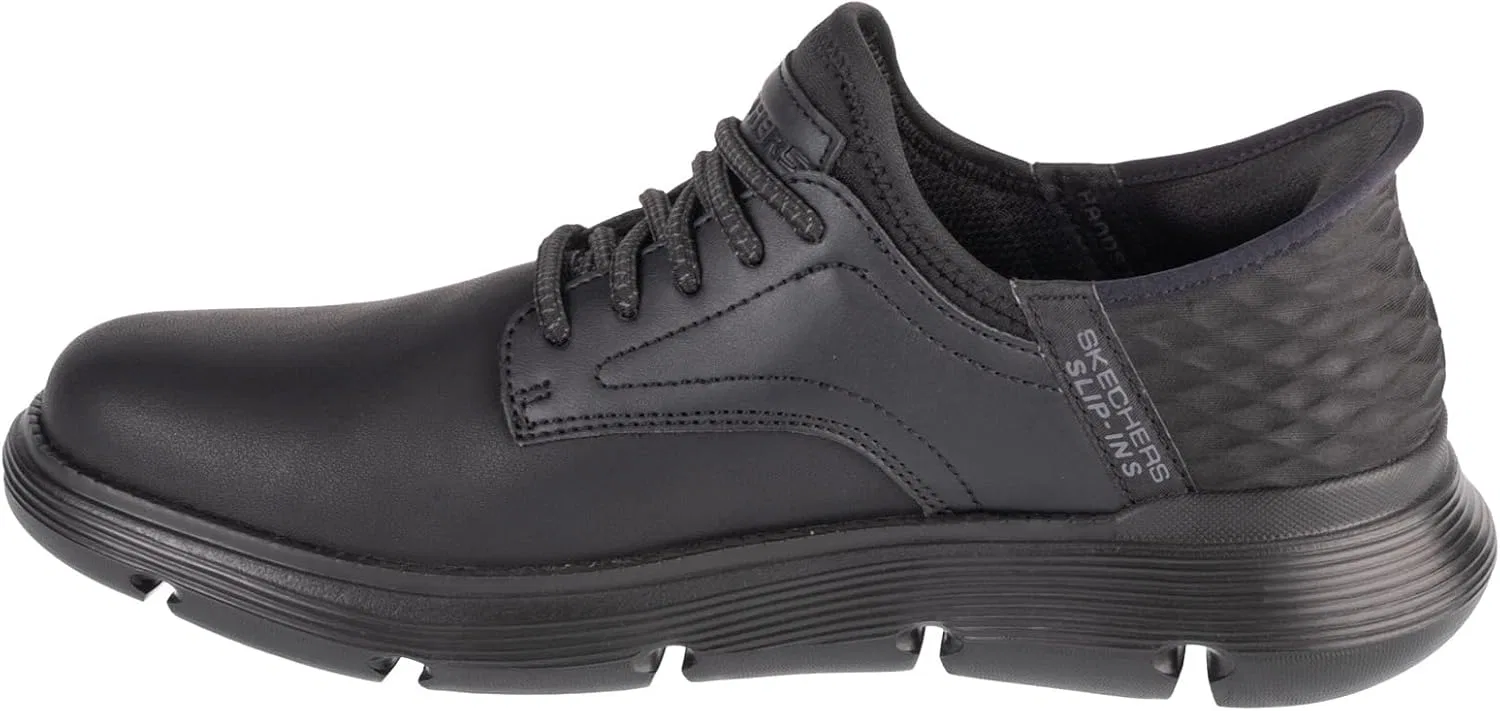 Кроссовки Skechers Herren Garza Gervin, Black (Black Leather) — фото 2
