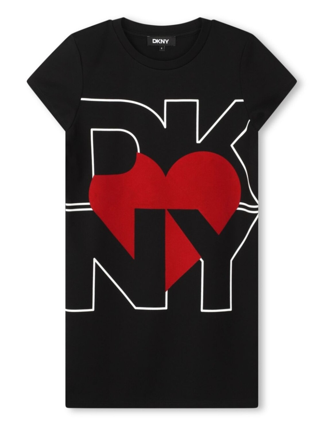 

Dkny Kids платье-футболка с логотипом, черный