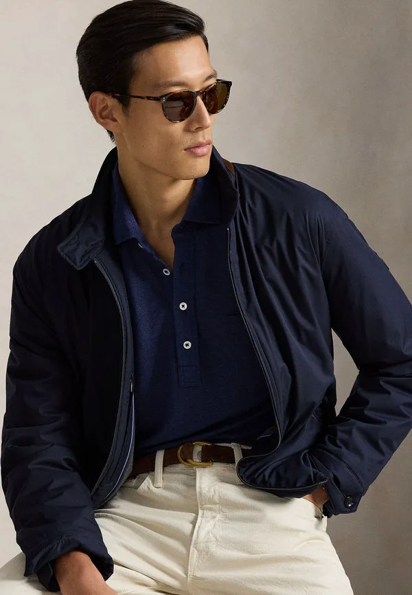 Рубашка-Поло из льняного пике стандартного кроя рубашка-поло Polo Ralph Lauren, Newport Navy — фото 4