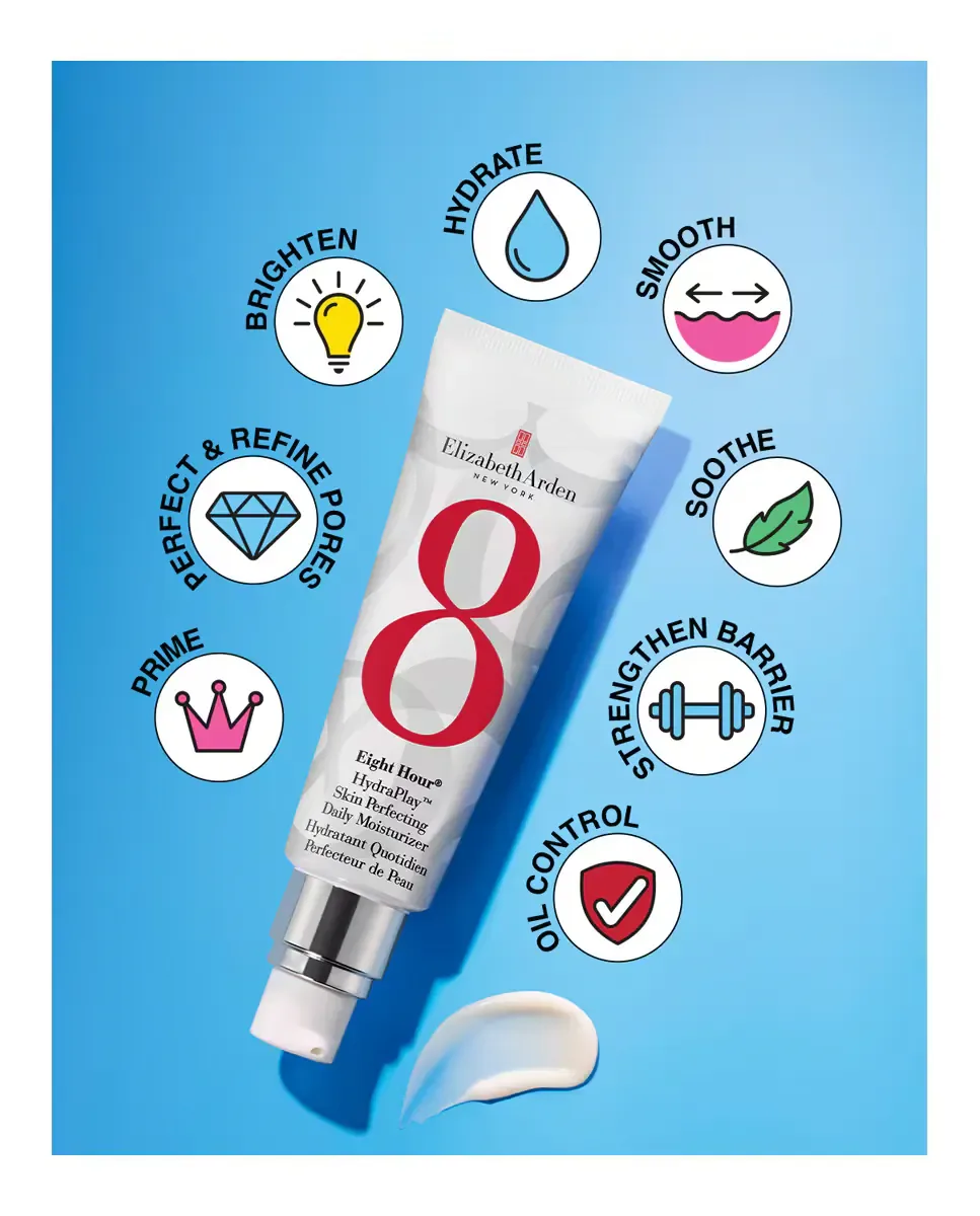 Флюид Elizabeth Arden — Увлажняющий Eight Hour Daily HydraPlay Skin Perfecting Daily Moisturizer, 45 мл — фото 3