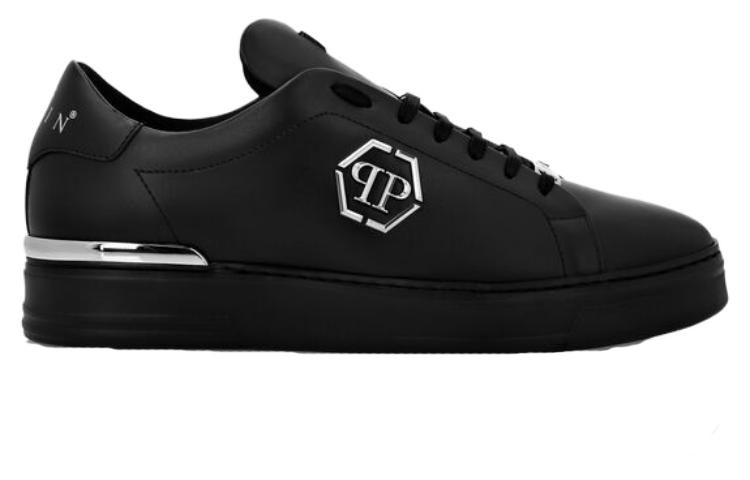 Кроссовки Hexagon Low-top Leather PHILIPP PLEIN, черный — фото 3