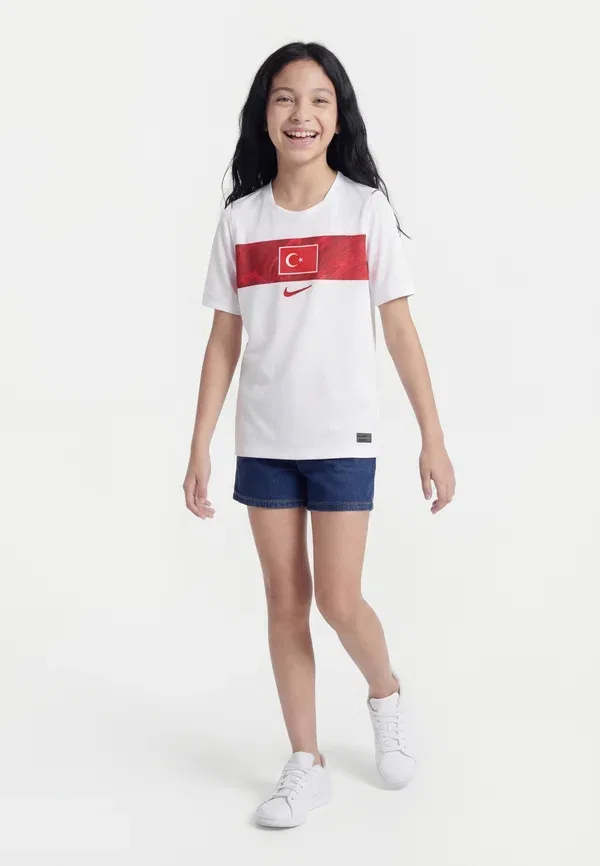 Футболка спортивная Nike Performance Turkiye stadium away, белый/спорт-красный