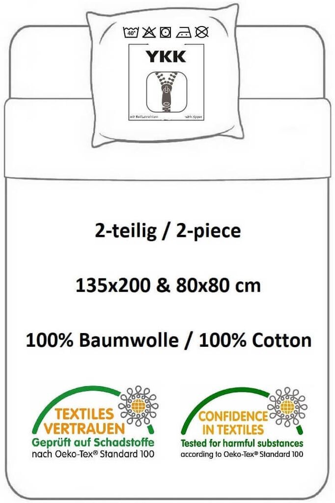 

Комплект постельного белья с изображением котенка, 135х200 и 80х80 см PHU CARBOTEX