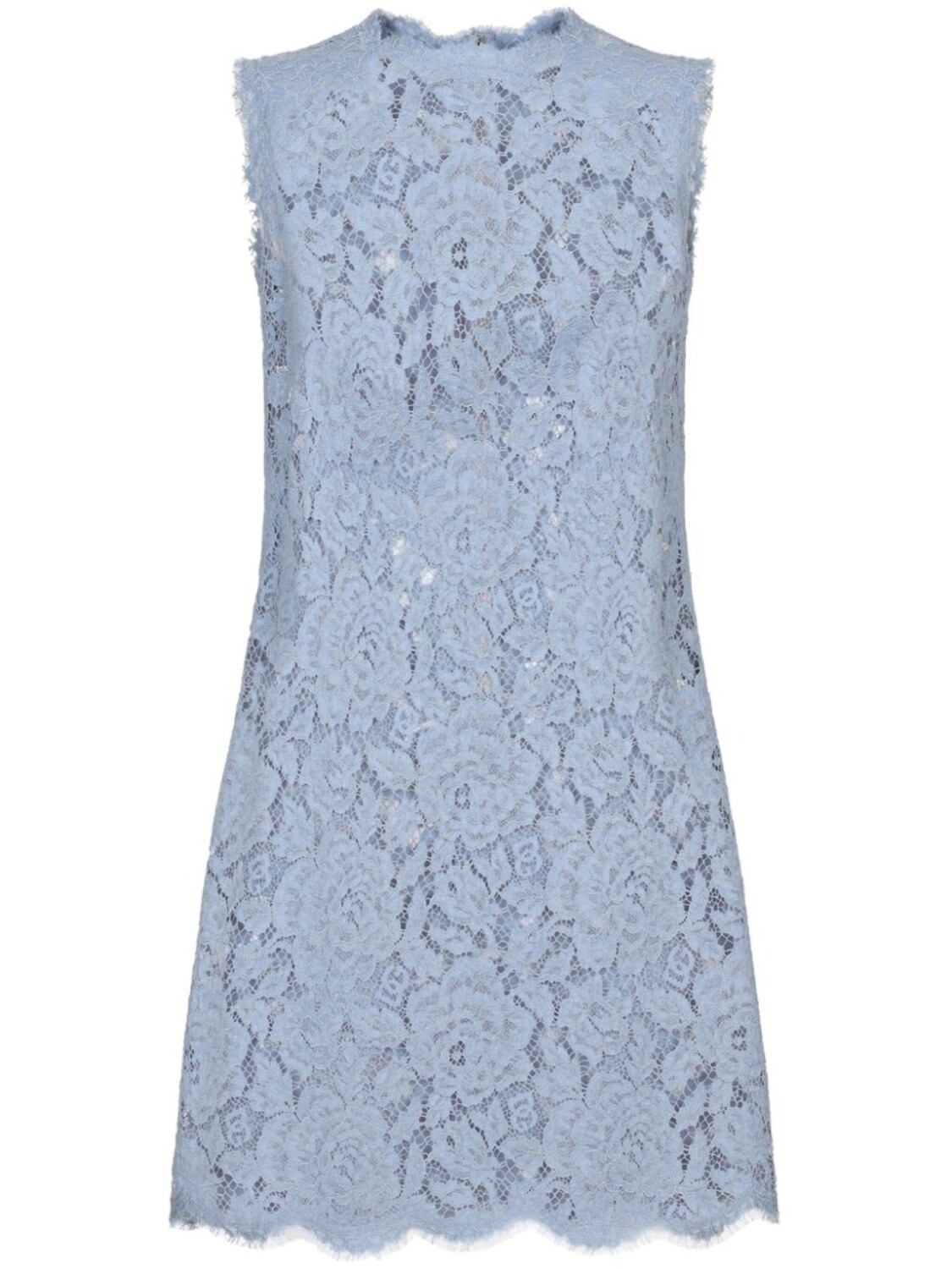 

Dolce & Gabbana кружевное платье-трапеция длины мини, синий