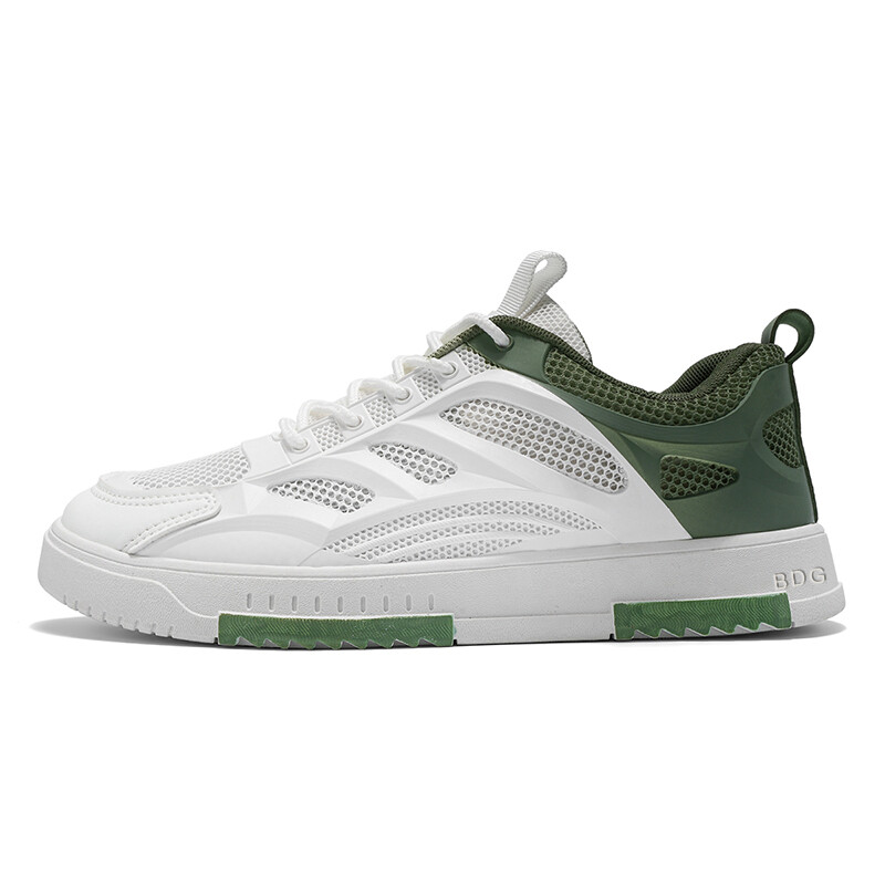 

Кроссовки мужские Lifestyle Shoes Men Low-Top Bindage, белый/зеленый