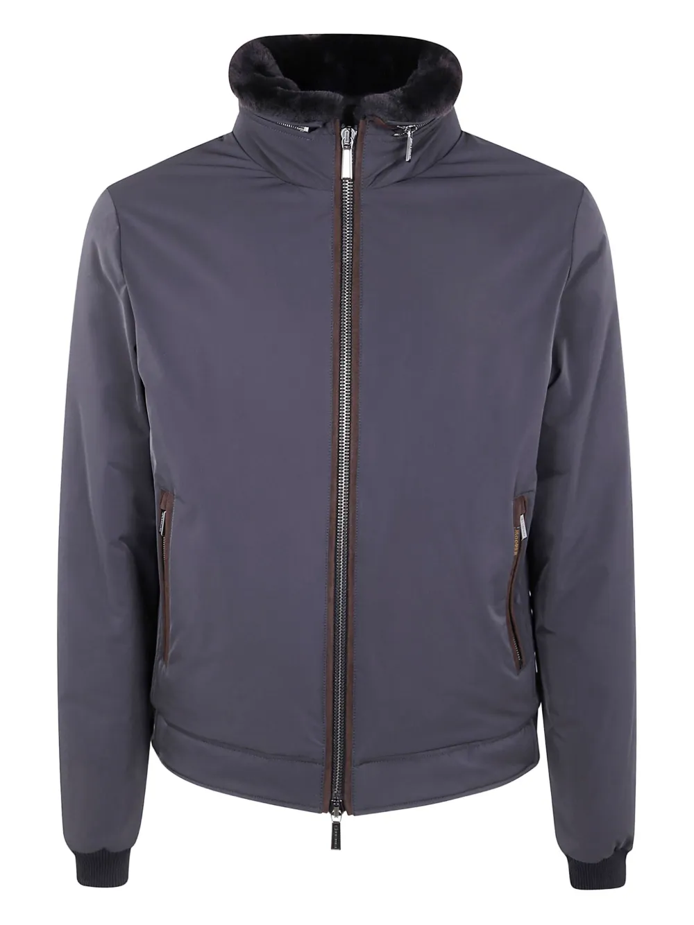 

Куртка Celotti-Lam-WK с меховым воротником Moorer, серый