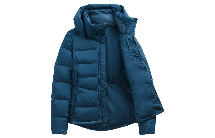 

Пуховик женский синий The North Face