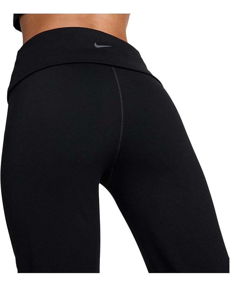 Брюки Nike One Dri-fit High-waisted Fold-over Pants, черный — фото 4