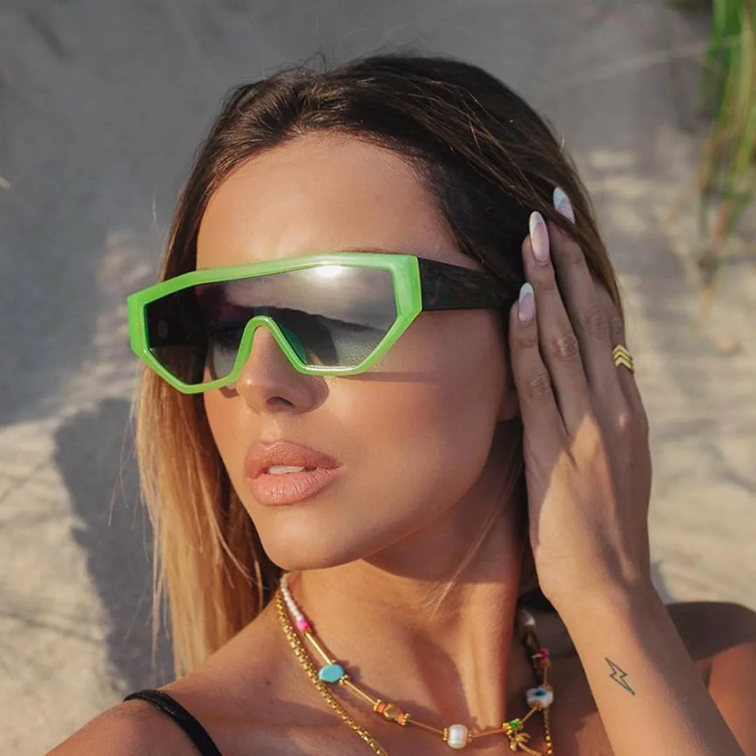 

Популярные квадратные солнцезащитные очки для женщин, цельные линзы, роскошные очки для мужчин, модные очки с защитой от УФ-излучения UV400 UATXTAU, Blue