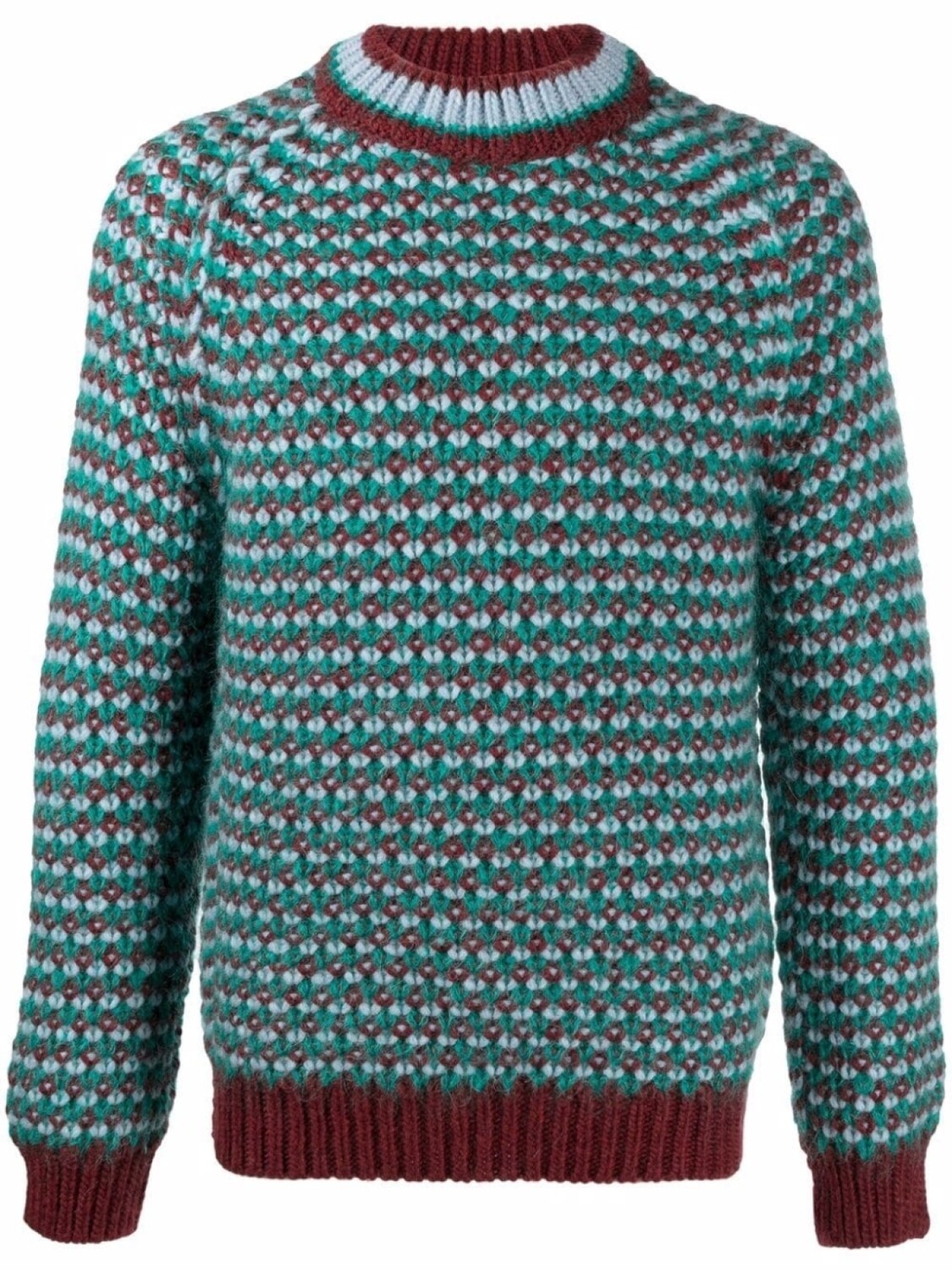

Джемпер с узором Marni, красный
