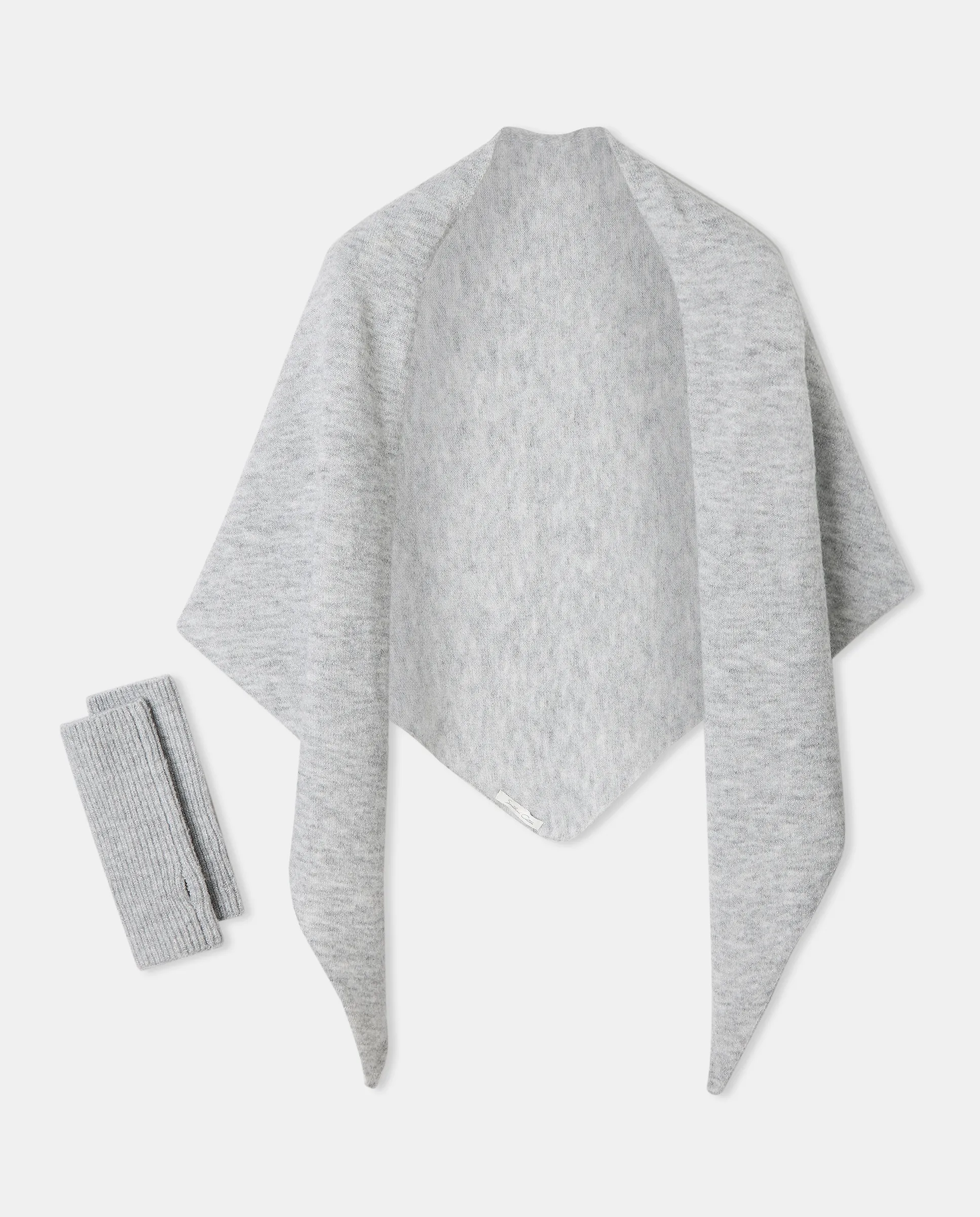 

Комплект варежек и накидки Southern Cotton, серый