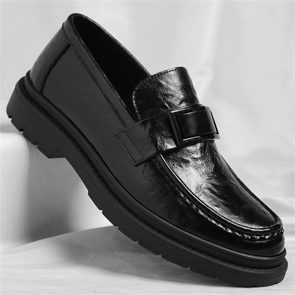 Лоферы повседневные, Men's Dress Loafers, Black Abborora — фото 3