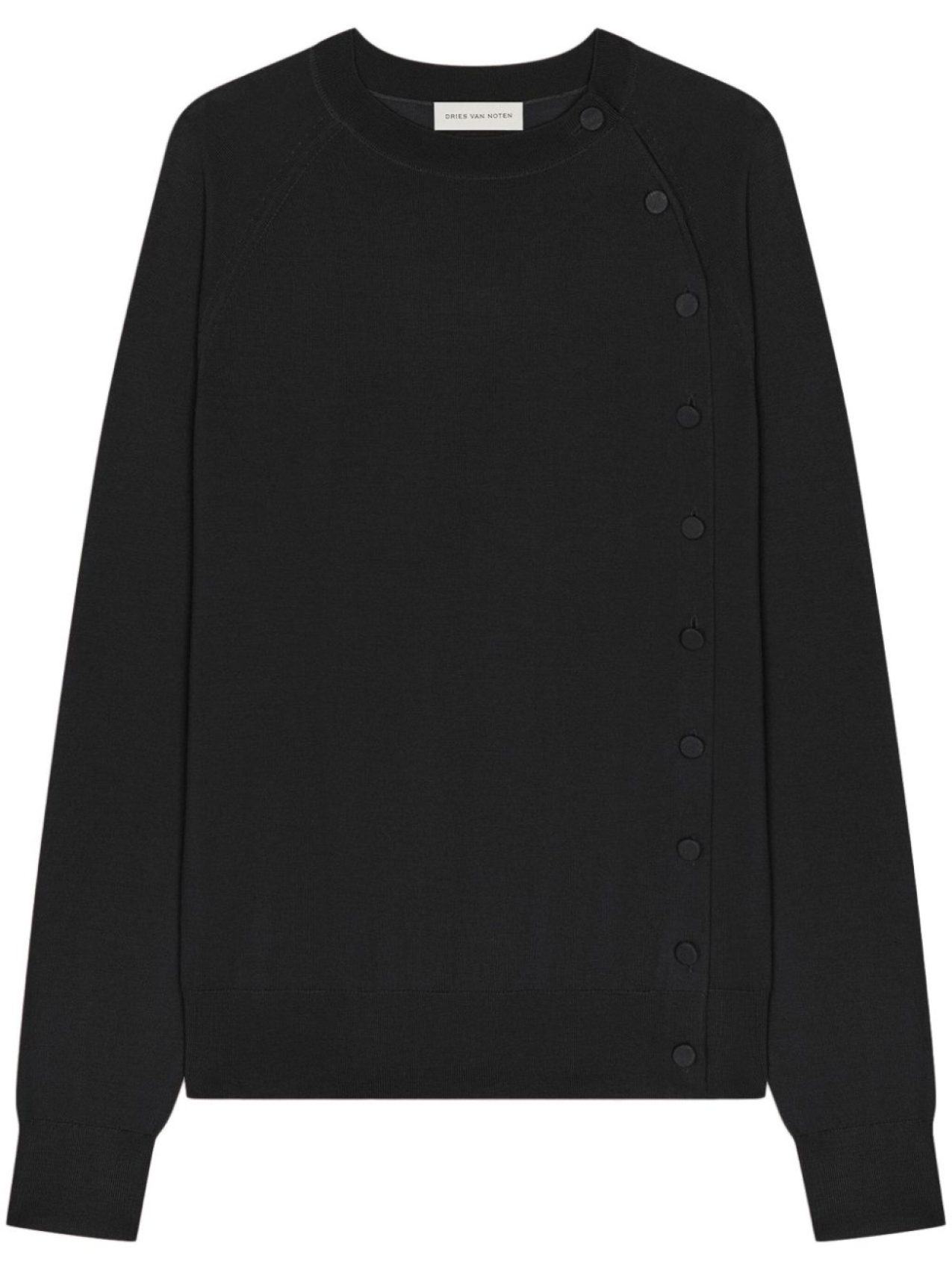 

DRIES VAN NOTEN шерстяной кардиган, черный