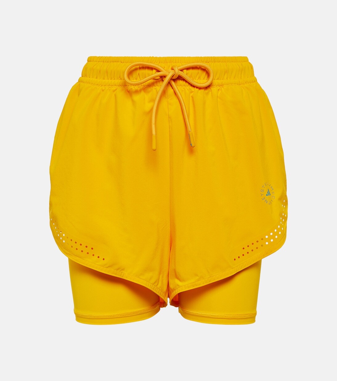 

Шорты для бега truefunction Adidas By Stella Mccartney, желтый