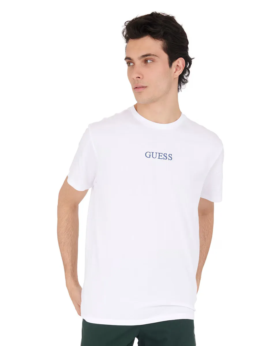 

Мужская футболка с короткими рукавами и логотипом Guess, белый