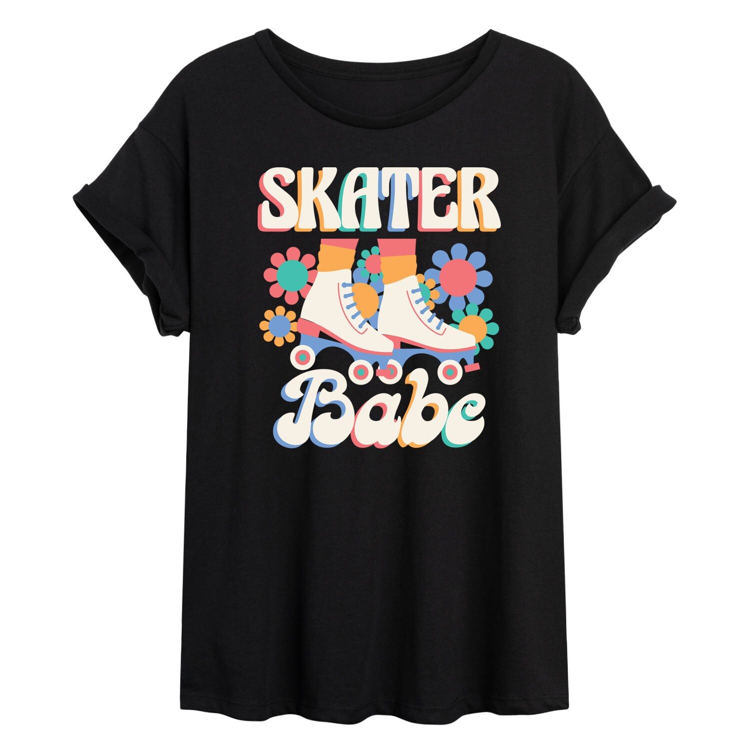 

Футболка с струящимся рисунком для юниоров Skater Babe Licensed Character