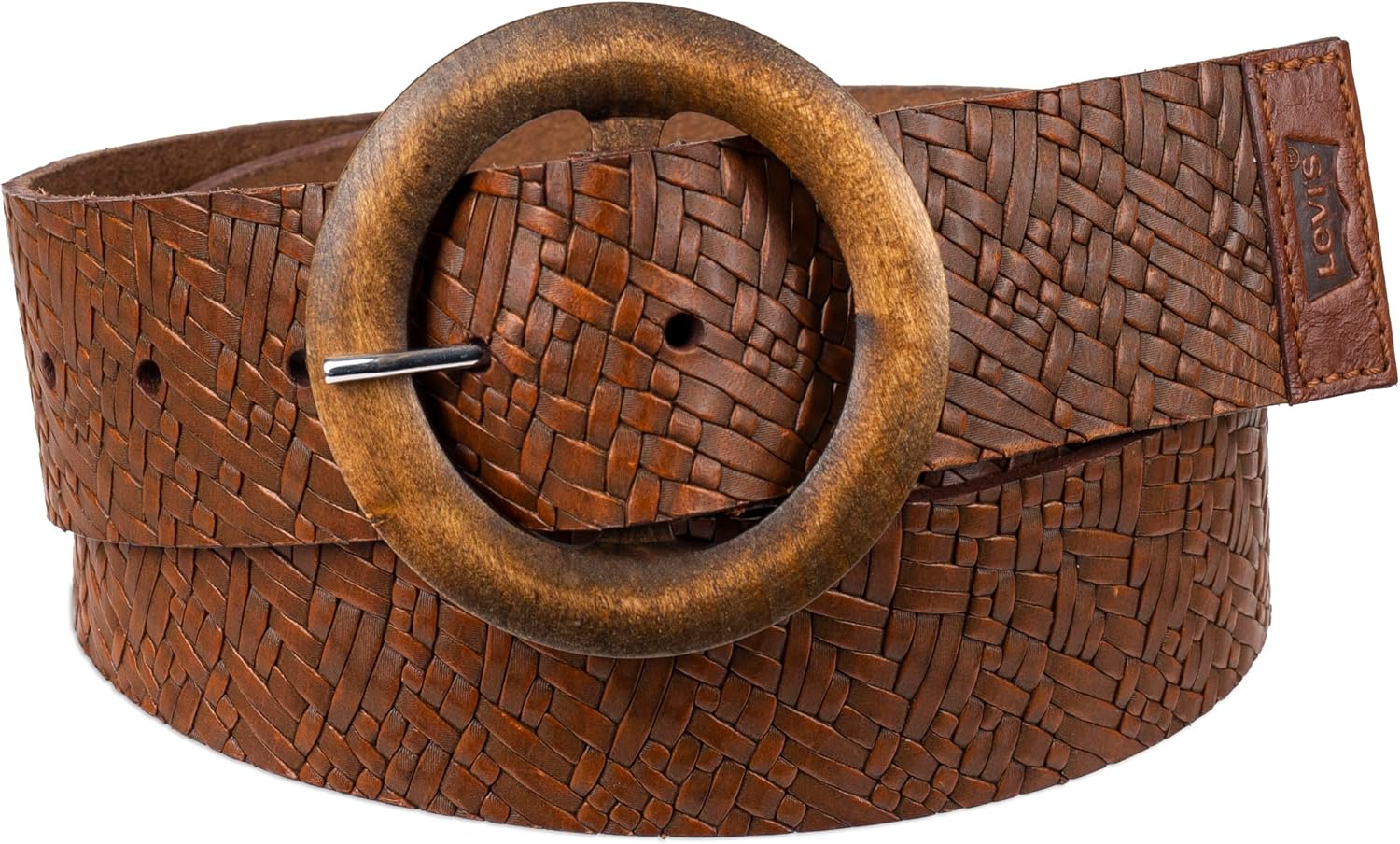 

Женские ремни Levi's в стиле вестерн для джинсов, брюк и платьев, Tan